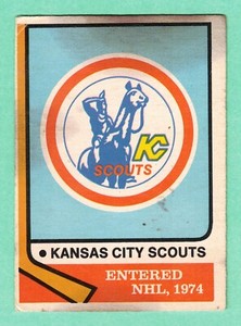 (1) ENTERED NHL 1974-75 O-PEE-CHEE # 169 KANSAS CITY SCOUTS FAIR (I0275)