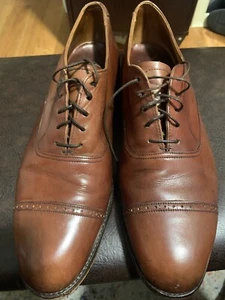 Barrie Ltd Leather Brown Cap Toe Dress Shoes Men’s 9 1/2 Made in England - Picture 1 of 9