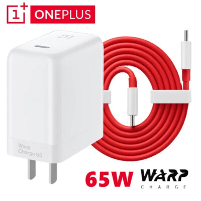 DearHot OnePlus 65W Warp Charger Adapter Dual Type-C Cable For OnePlus 9 Pro 8T - Image 1 of 4