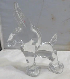 Heisey Imperial Glass WILD JACK Donkey Mule Clear - Picture 1 of 8