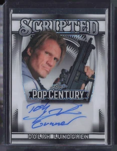 2025 Leaf Pop Century Scripted White Dolph Lundgren 1/1 Auto Autograph - Picture 1 of 2