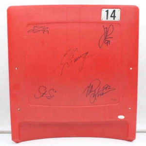 Eli Manning/Michael Strahan +3 Signed Giants Stadium Seatback Auto JSA ZJ17350 - Picture 1 of 11