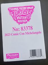 SDCC 2023 Tmnt Mutant Mayhem Michelangelo Mikey Figure Exclusive Comic Con Seal