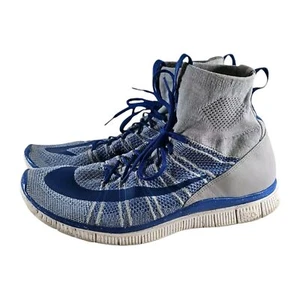 Nike Free Flyknit Mercurial Wolf Grey Game Royal Men's Shoes - Size 12 - Sneaker - Picture 1 of 9
