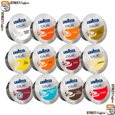 100 CIALDE CAPSULE CAFFE' LAVAZZA BLUE BLU DOLCE RICCO INTENSO VIGORO DEK SCELTA