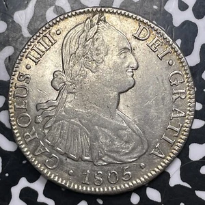 1805-Mo TH Mexico 8 Reales Lot#JM8620 Large Silver! Nice! - Picture 1 of 2