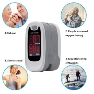 US ship Finger Pulse Oximeter With rope Fingertip Oximetro de pulso de dedo LED - Picture 1 of 10