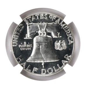 1960 Franklin Half NGC PF69 Legacy Series Mike Castle signed - Picture 1 of 3