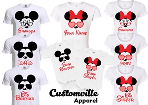 Mom Daddy Brother Sis mickey Family Matching T-shirts disney Trip Vacation shirt - Picture 1 of 6