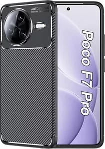 For Xiaomi Poco F7 Pro Ultra,Shockproof Carbon Fibre Case Cover - Picture 1 of 6