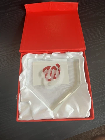 2012 Washington Nationals Season Ticket Holder Crystal Baseball Home Plate Base Cover