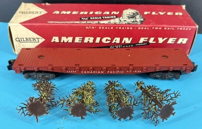 American Flyer Extremely Rare 24558 Canadian Pacific Christmas Tree Car Ex Cond - Image 1 of 4