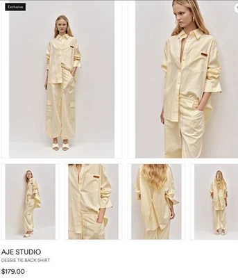 Blusa Dessie manga larga AJE NUEVA CON ETIQUETAS PRECIO DE VENTA SUGERIDO POR EL FABRICANTE $179 -se adapta hasta 14 - color mantequilla Foto 1 de 4