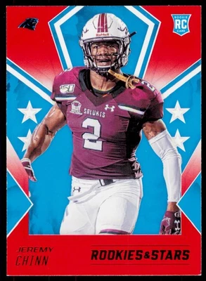 2020 Panini Rookies & Stars Jeremy Chinn 192 Red RC Carolina Panthers - Image 1 of 2