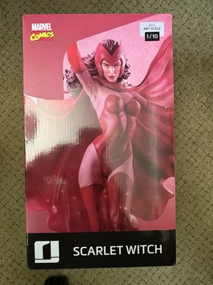 Estatua Iron Studios Marvel Comics Versión Bruja Escarlata 1/10 BDS Escala Artística Foto 1 de 4