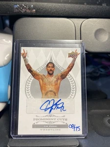 2022 Upper Deck NSCC CM PUNK Prominent Cuts Autograph /75 The National Auto - Picture 1 of 2