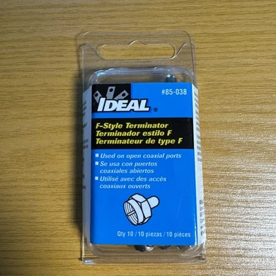 Ideal, 85-038, Cable Coaxial F-Terminators - Paquete de 10 Foto 1 de 4