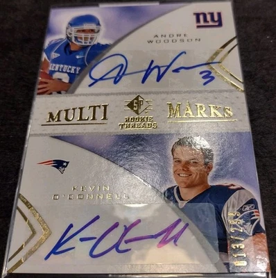 2008 SP Multi Marks #MMD-23 Kevin O'Connell / Woodson RC SP /299 Auto Vikings HC - Image 1 of 3