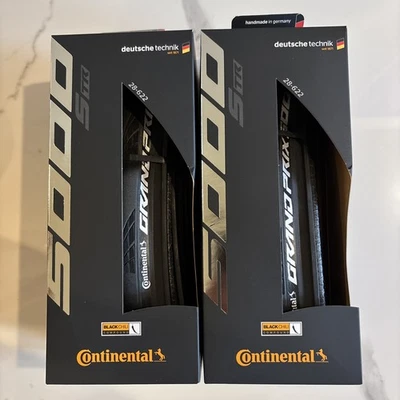 New! Pair | Continental Grand Prix 5000 S TR Tubeless 700x28 | Black | 2 tires - Image 1 of 4
