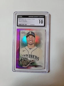 2022 Allen & Ginter Chrome Robbie Ray #193 Magenta 110/199 CGC 10 GS963 - Picture 1 of 2