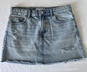 Jeansrock A-Linie kurz Minirock Gr. EU38 destroyed look - Bild 1 von 4
