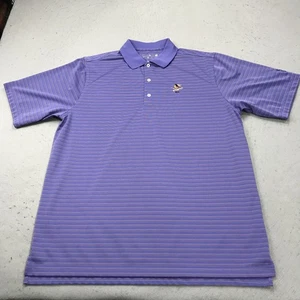 Philadelphia Cricket Club Poloshirt Herren Large lila Donald Ross gestreift Golf - Bild 1 von 10