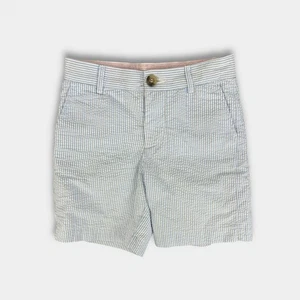 TBBC Charlie's Chinos Breakers Blue Seersucker with Blue Stork Boys 7 - Picture 1 of 9