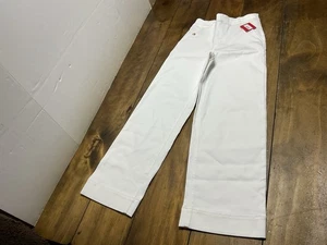 SPANX Stretch Twill Cropped Wide Leg Pant Bright White Size XS NWT - Picture 1 of 11