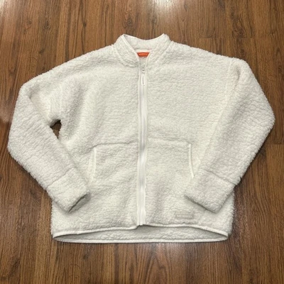 Merrell Hibernate Sherpa Jacket Womens Medium Cream Full Zip Pockets - Image 1 of 4