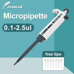 JOANLAB Labor Mikropipette Einkanalpipettierer 0,1 μl - 2,5 μl (6 Stück) - Bild 1 von 13
