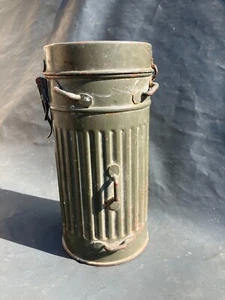 scatola maschera antigas originale prima WW2 tra le due guerre Reichswehr collaudo produttore 4051-3 - Foto 1 di 11