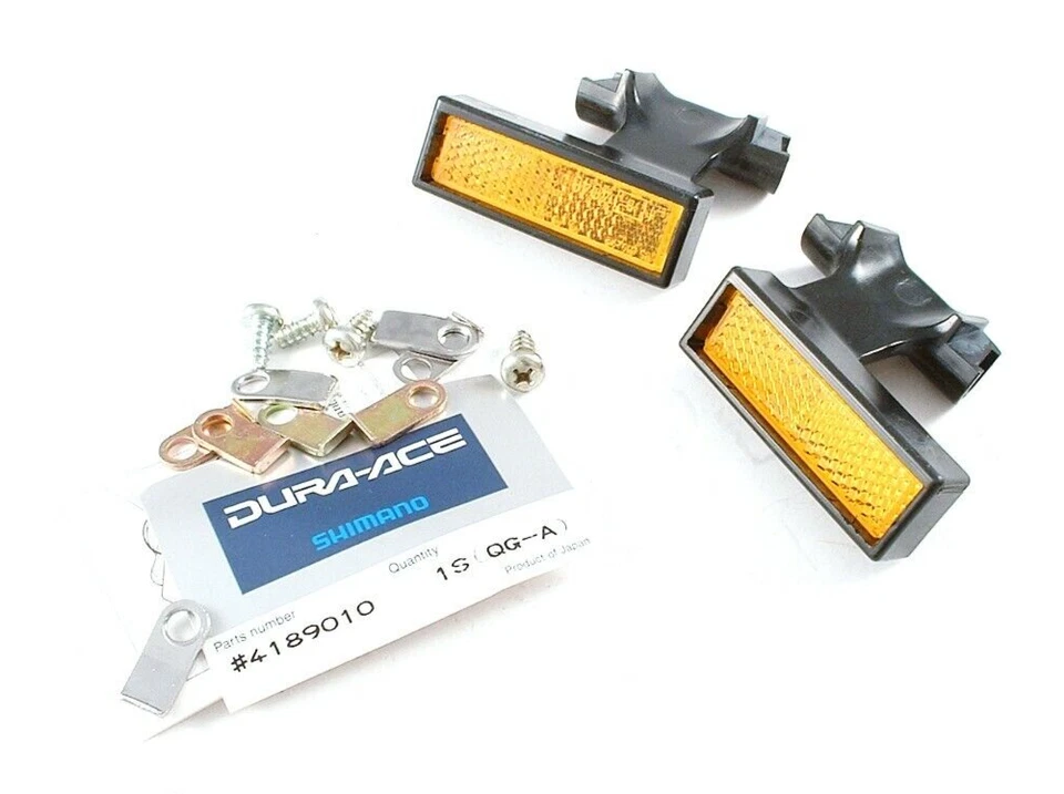 全新 旧货 自行车 禧玛诺 反射器 1x 双 自行车 NOS — 第 1/1 张图片