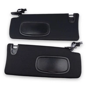 2011-2014 Dodge Dart Driver & Passenger Side Sun Visor Pair Set Black - Picture 1 of 8