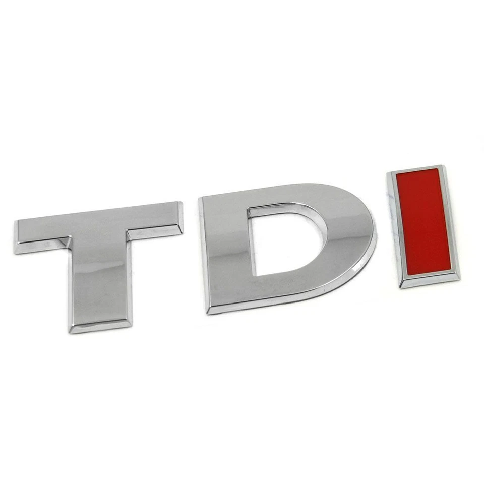 Original VW Amarok Crafter TDI Schriftzug hinten Logo Emblem chrom rot OEM - Bild 1 von 1