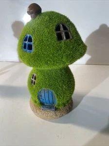 Fairy House Figurine Solar Garden Statue Outdoor Decor - Picture 1 of 8