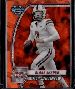 2024 Bowman Chrome U Sapphire Blake Shapen Orange 10/25 - Picture 1 of 2