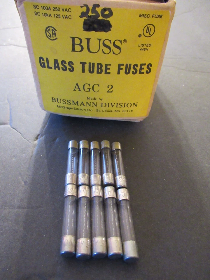 BUSS AGC2 Fuse Agc-2 Bussmann AGC 2