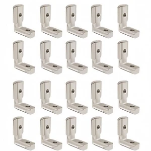 20pcs 4040 Right Angle L Joint Bracket Connector For 4040 Aluminum Extrusion - Picture 1 of 6