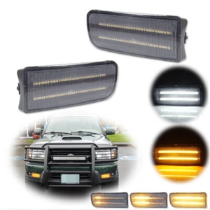 Clear Sequential Amber LED DRL Front Signal Lights For Toyota 1999-2002 4Runner - Picture 1 of 12