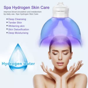 LED Facial Photon Therapy Facial Steamer Hydrogen Oxygen Water Mask Spa Machine - Picture 1 of 11