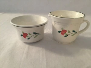 Reproduction to Complement Longchamp Tulip Sugar Bowl (No Lid) and Creamer - Picture 1 of 6