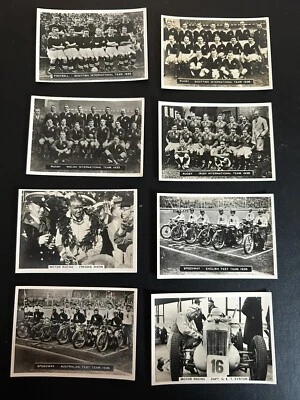 ARDATH - PHOTOCARDS 8 x Football Rugby Speedway Motor Racing  - VG - Image 1 of 4