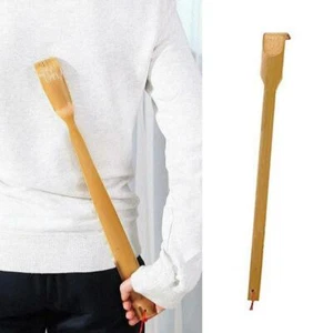 Bamboo Back Scratcher Wood Back Scraper Massager Body Ma UK Stock - Picture 1 of 9