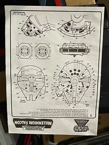 Star Wars POTF Millenium Flacon Instruction Sheet - Picture 1 of 2