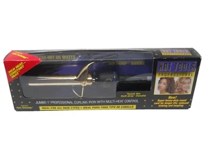 Hot Shot Tools Ferro Arricciacapelli Professionale Titanio 1" Blu Argento Temp Regolabile - Foto 1 di 13