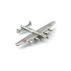 Lancaster Bomber Zinn Revers Anstecknadel / Brosche WWII Avro Raf Flugzeug