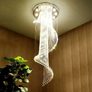 LED Elegant Crystal Chandelier Various Fixture Modern Ceiling Light Pendant Lamp - Picture 1 of 128