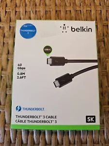 Belkin Thunderbolt 3 USB-C to USB-C Cable, Thunderbolt Certified, 40 Gbps, 5 K, - Picture 1 of 6
