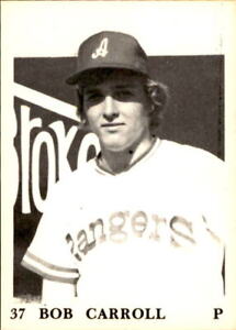 1975 Anderson Rangers TCMA #37 Bob Carroll - EX Baseball Card