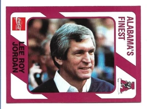 LEE ROY JORDAN 1989 Alabama’s Finest #C-14 Coca-Cola CRIMSON TIDE - Imagen 1 de 2